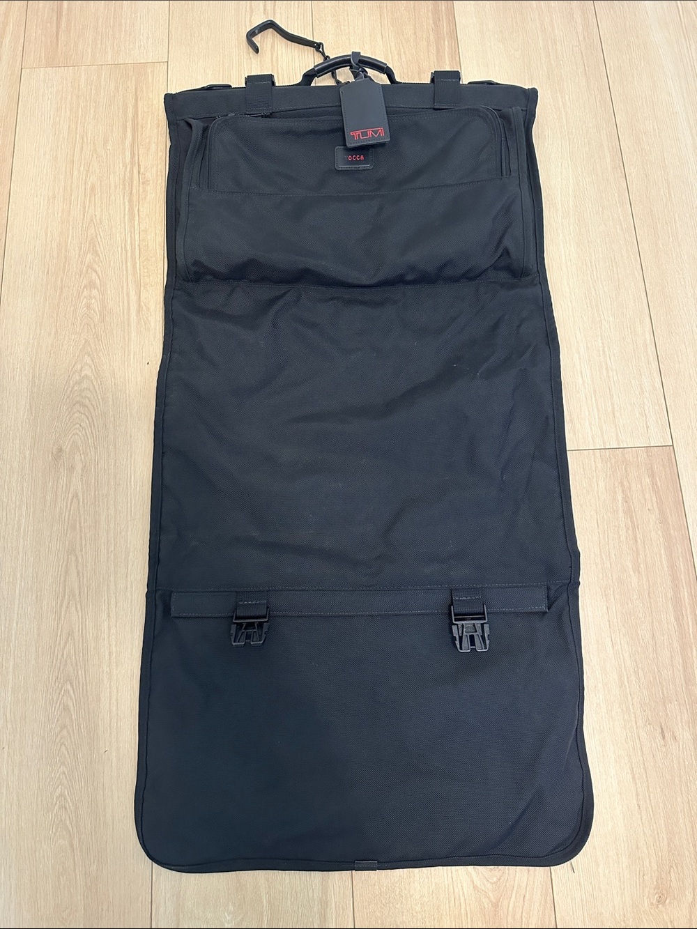 Tumi Black Foldable Garment Bag with Hanger